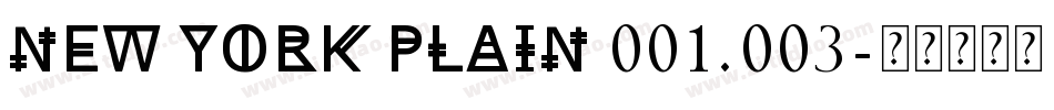 New York Plain 001.003字体转换
